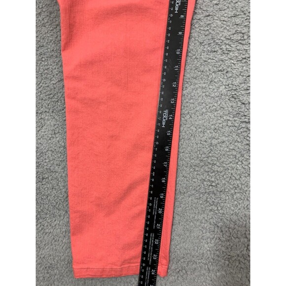 CHRISTOPHER & BANKS Signature Slimming Petite 8P Pink Denim Jeans Straight Leg - Picture 9 of 11